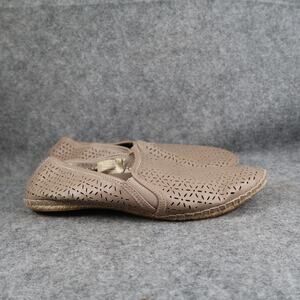 Life Stride Shoes Womens 9.5 Espadrille Loafer Slip On Flats Casual Memory Foam